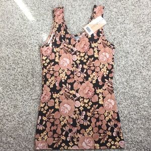 NWT honey & lace small melrose tank floral pattern